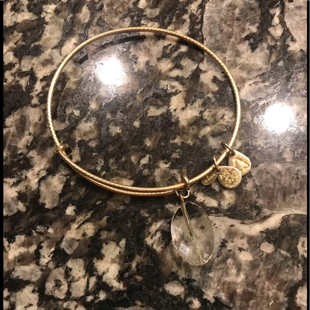 Alex and Ani bracelet clear stone